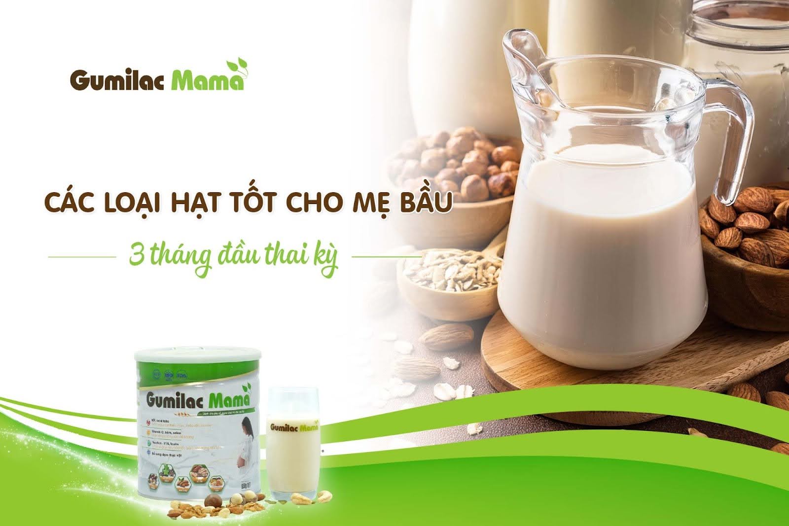 Các loại hạt tốt cho mẹ bầu 3 tháng đầu thai kỳ