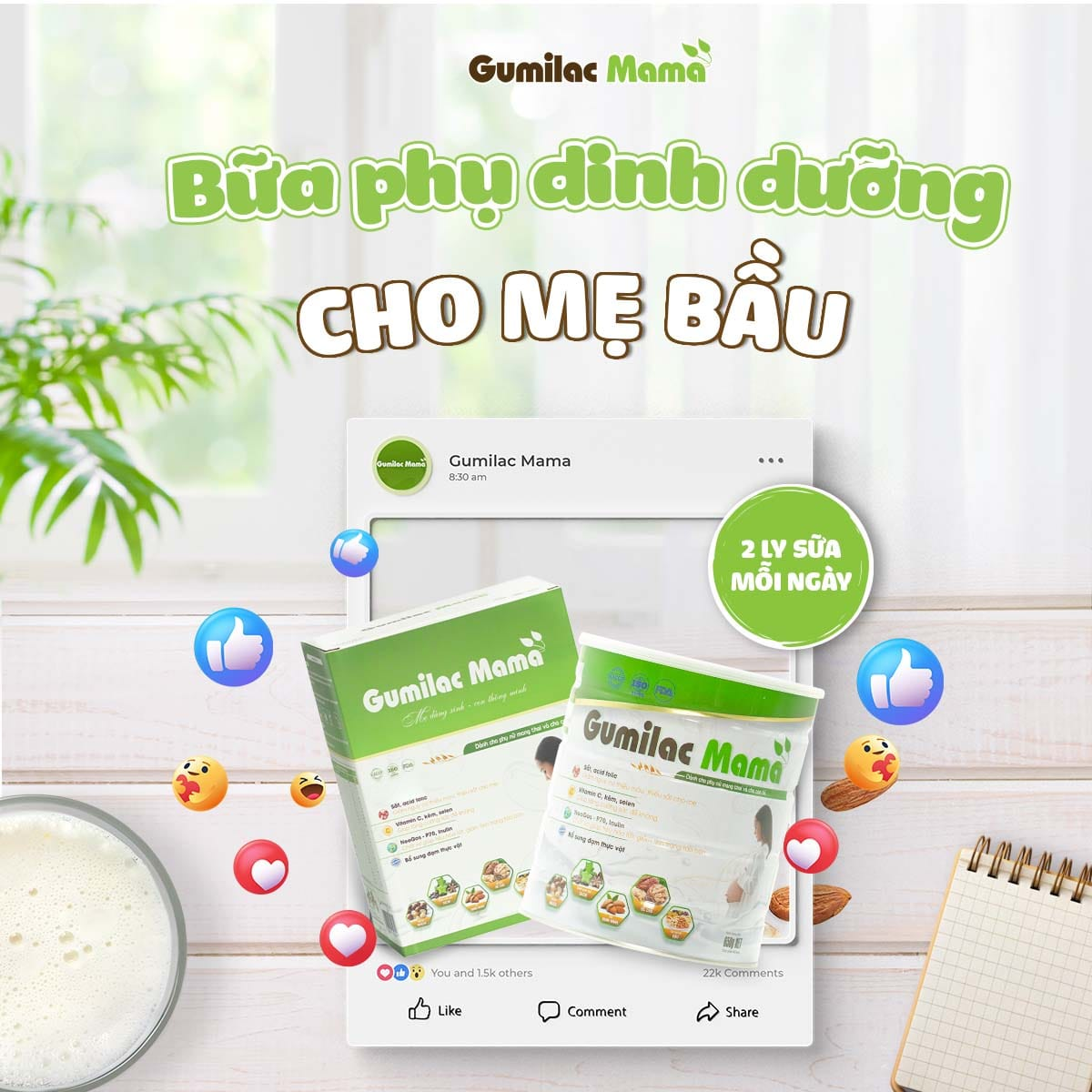 Gumilac Mama - Dinh dưỡng từ hạt và rau củ quả